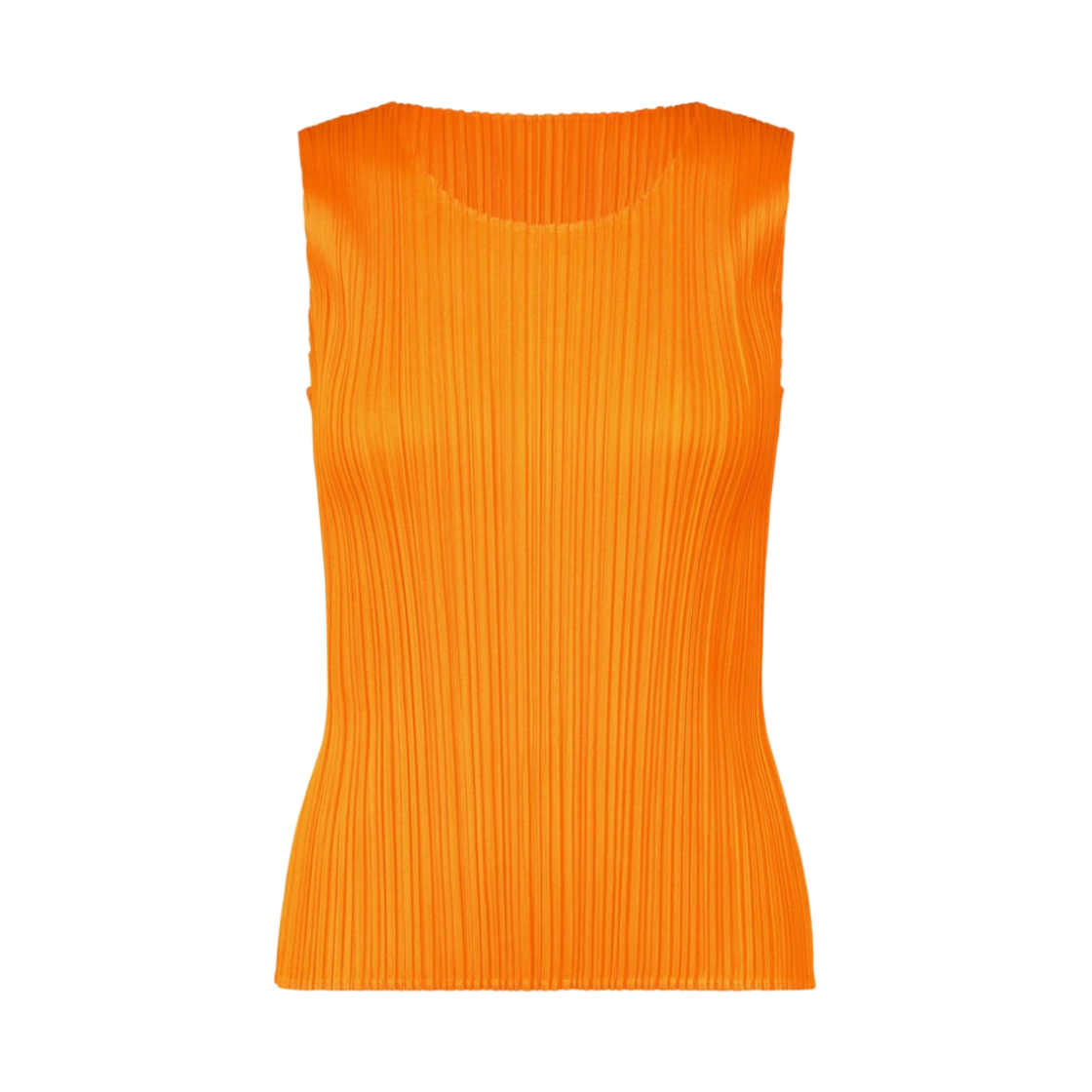 (W) 플리츠 플리즈 이세이 미야케 MC 메이 슬리브리스 탑 오렌지((W) Pleats Please Issey Miyake MC May Sleeveless Top Orange) - 1