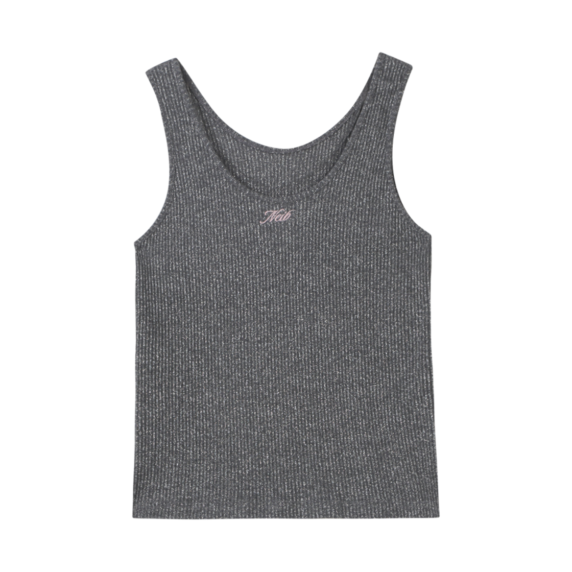 NEIB23FWTS001 Neib 002 Holiday Glitter Sleeveless Dark sliver