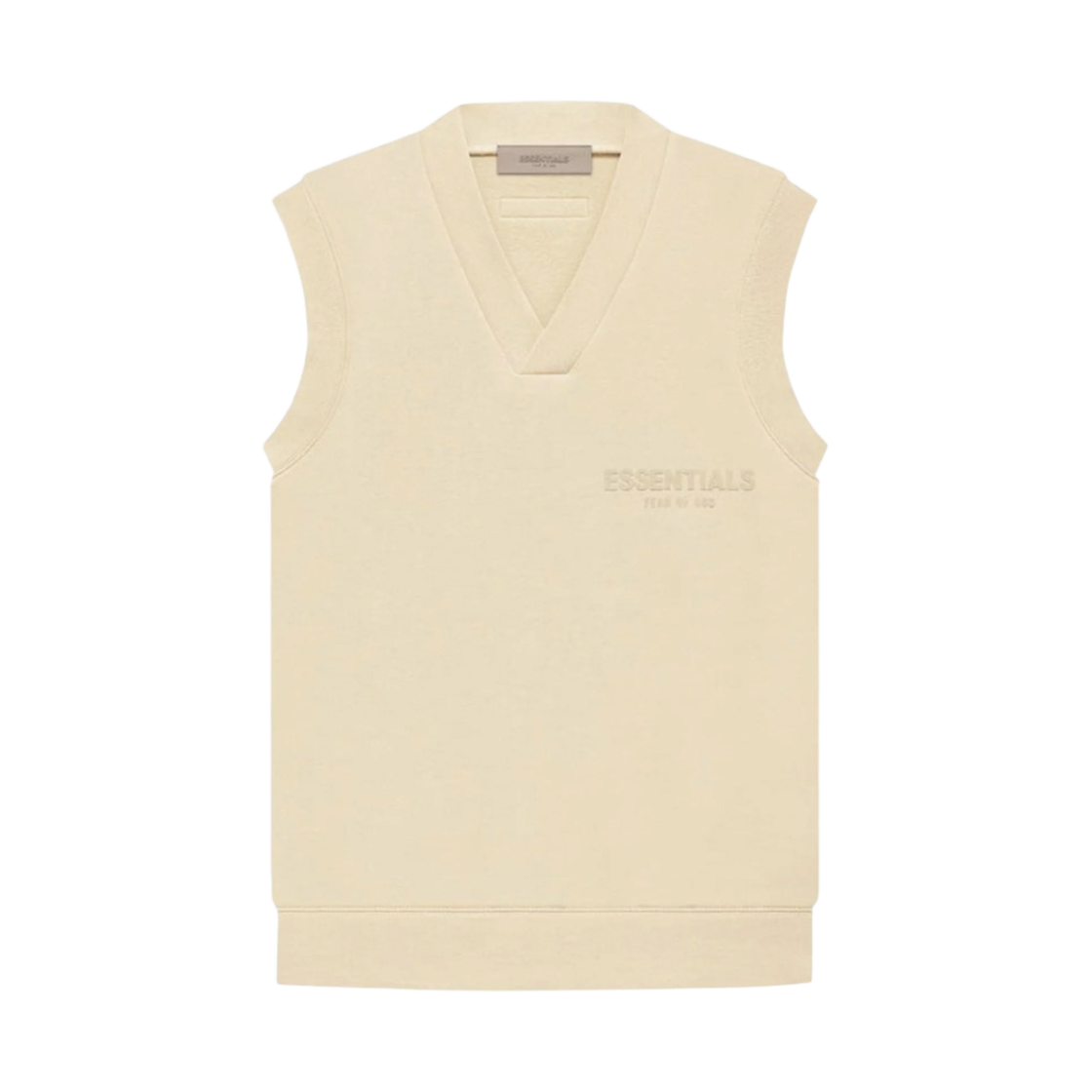 - (W) Essentials V-Neck Vest Egg Shell - 22FW