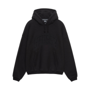 Stussy Embroidered Relaxed Hoodie Washed Black