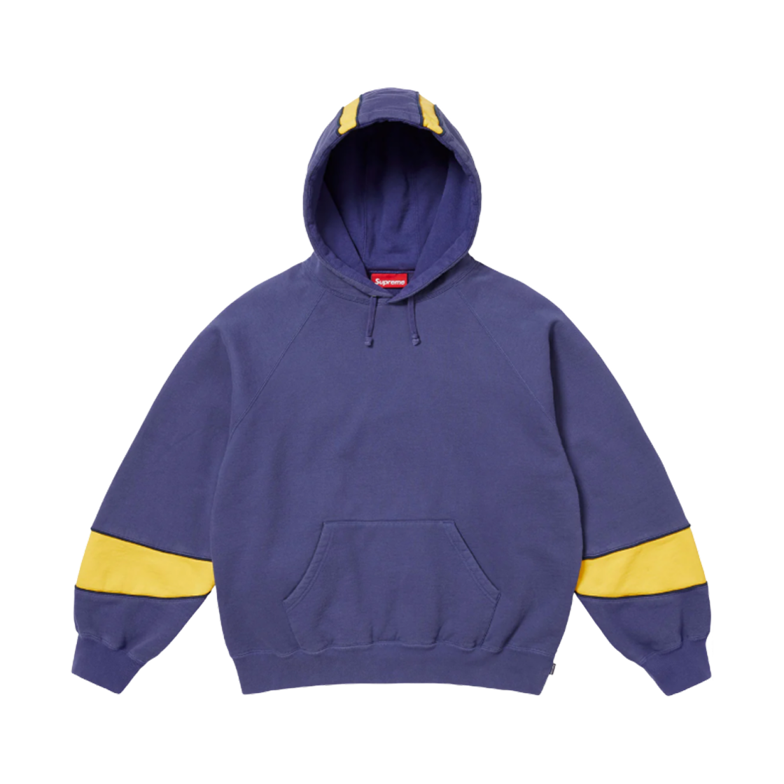 - Supreme Paneled Hooded Sweatshirt Washed Navy - 25SS