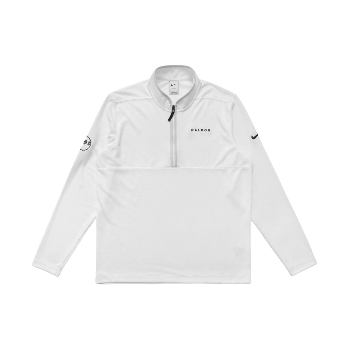 말본 골프 x 나이키 드라이핏 빅토리 하프집 탑 화이트(Malbon Golf x Nike Dri-Fit Victory Half-Zip Top White) - 1