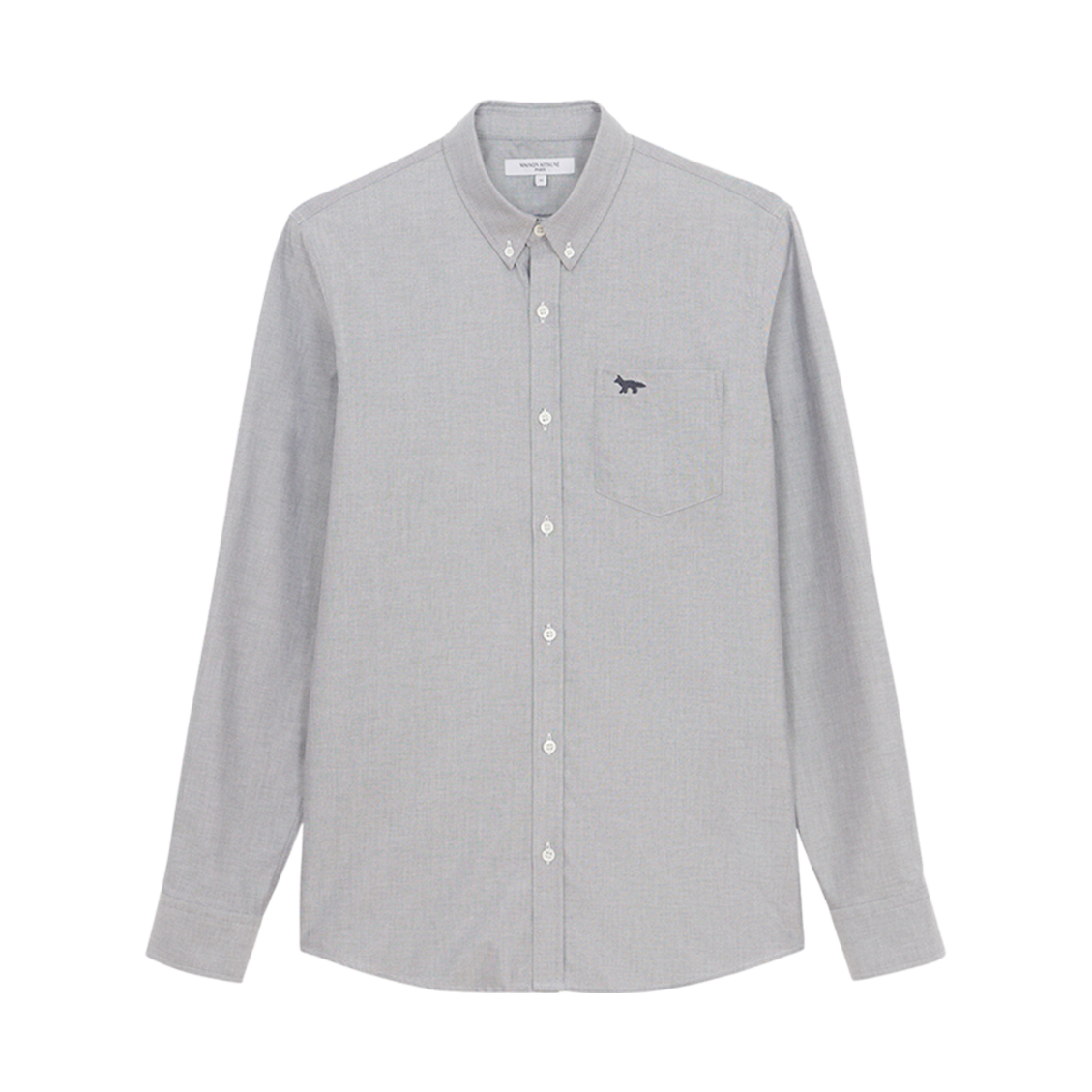 메종 키츠네 폭스 자수 포켓 클래식 셔츠 블랙(Maison Kitsune Fox Embroidery Pocket Classic Shirt Black) - 1
