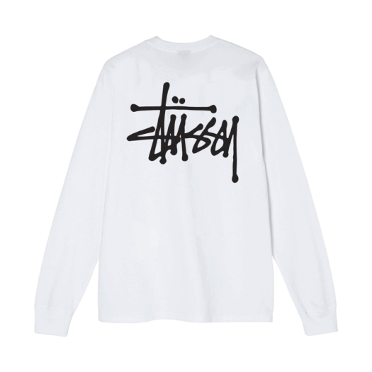 Stussy Basic Stussy LS T-Shirt White 2021