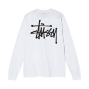 Stussy Basic Stussy LS T-Shirt White 2021