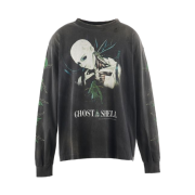 Saint Mxxxxxx x Ghost in The Shell Gits L/S T-Shirt Black - 24AW
