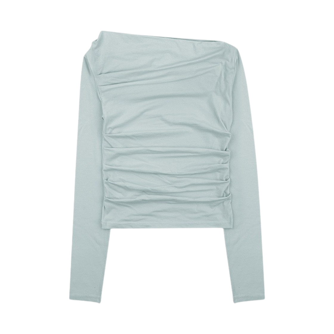 슬로우가먼츠 우먼 플로잉 롱 슬리브 탑 민트