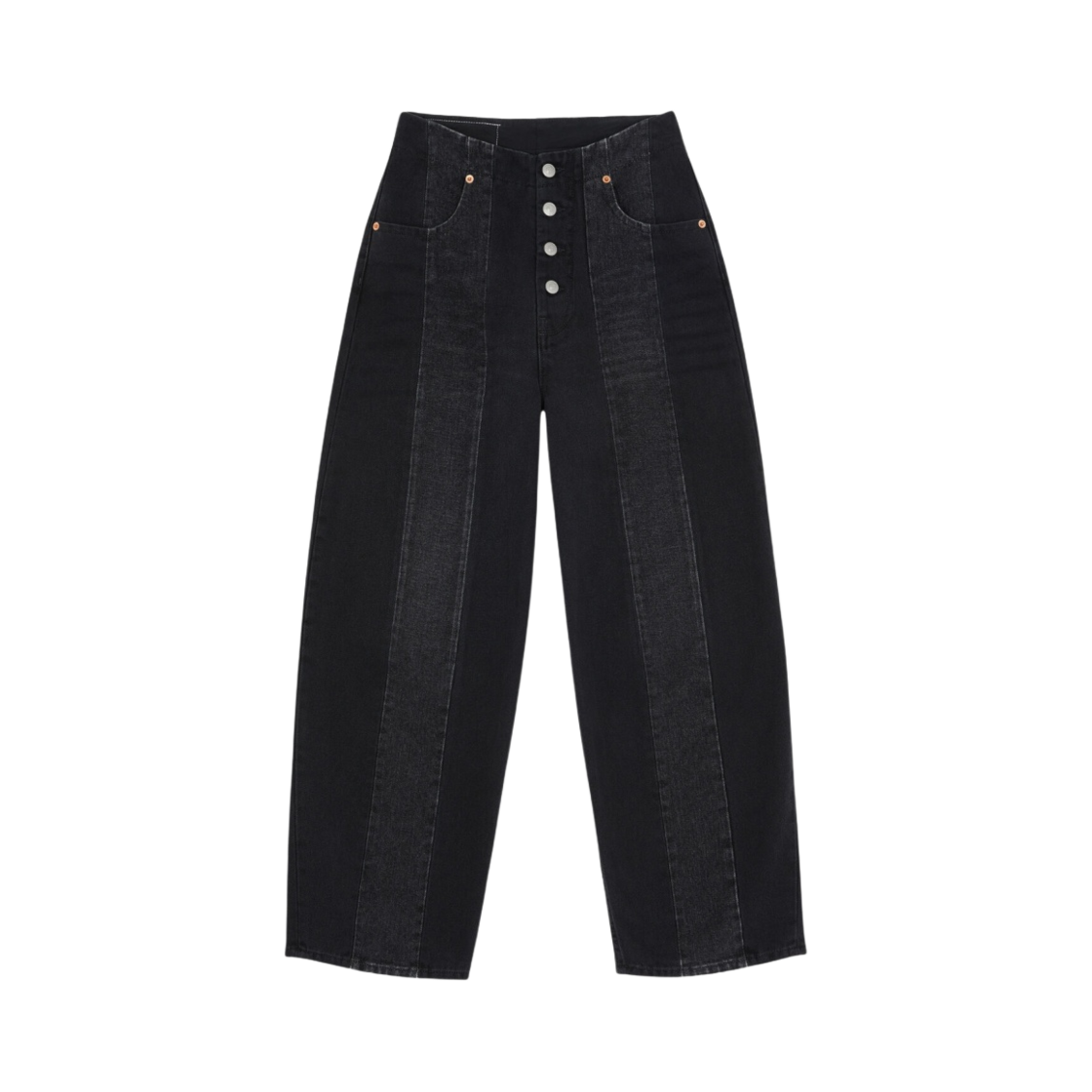 S52LA0186S30743900 (W) MM6 Maison Margiela Cropped Jeans Black