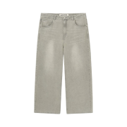 Insilence Low Waist Wide Jean Grey Beige