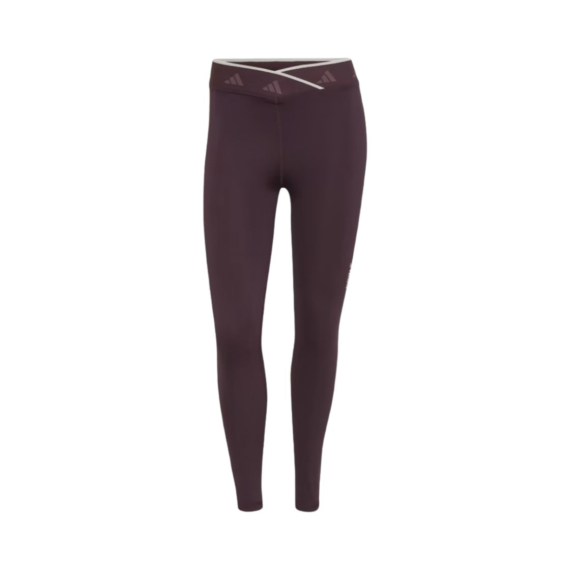 HM4084 (W) Adidas Tech Fit V-Shaped Elastic 7/8 Leggings Shadow Maroon - KR Sizing