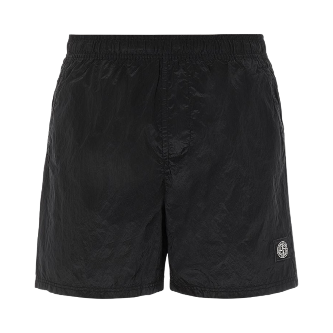 스톤 아일랜드 B0943 나일론 메탈 에코닐 재생 나일론 스위밍 트렁크 블랙 - 23SS