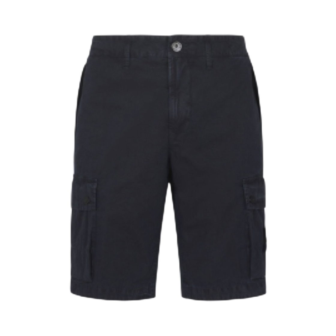 1015L11WA-A0120 Stone Island L11WA Brushed Cotton Canvas Garment Dyed Bermuda Shorts Navy Blue - 23SS