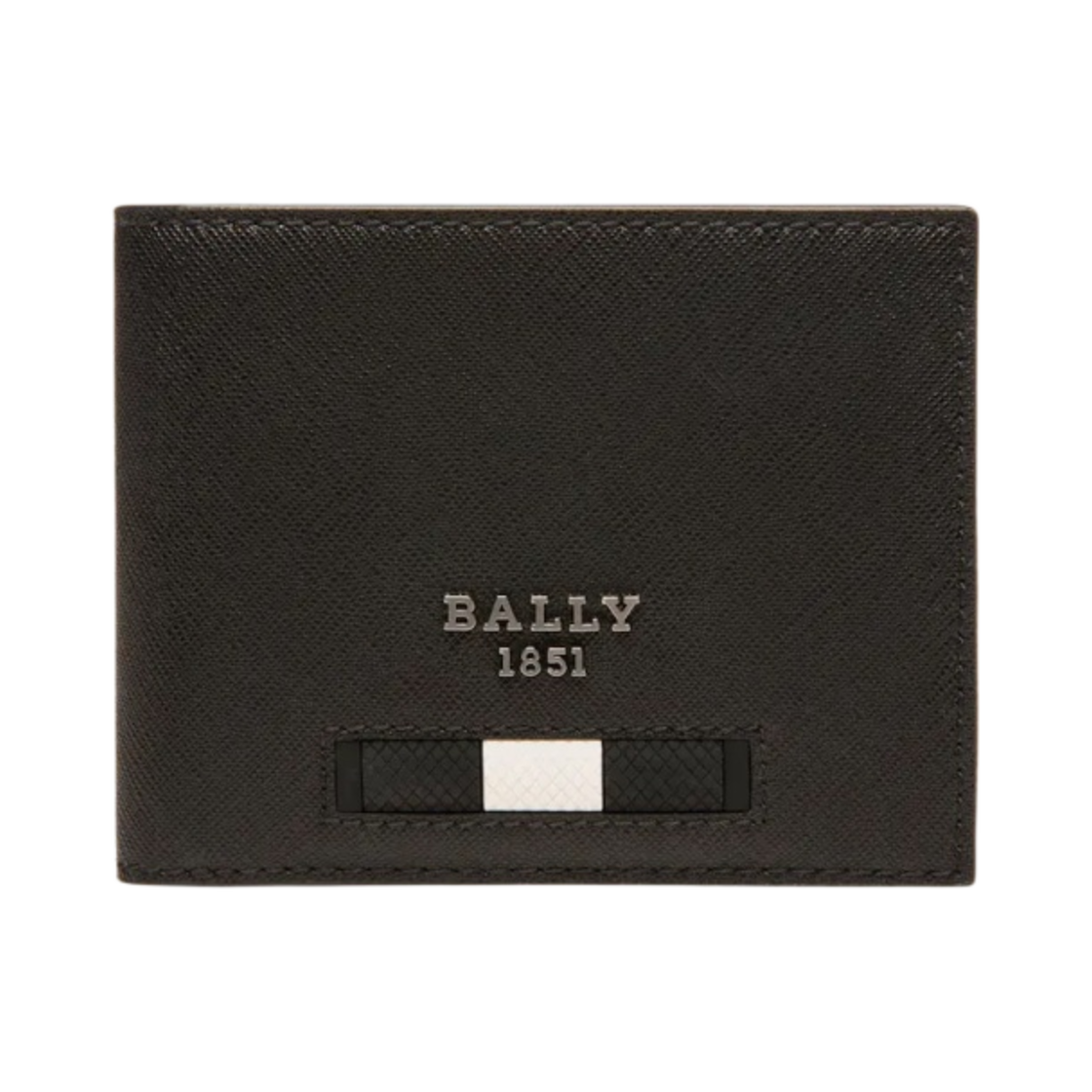 발리 베비에 리사이클 레더 지갑 블랙(Bally Bevye Recycled Leather Wallet Black) - 1