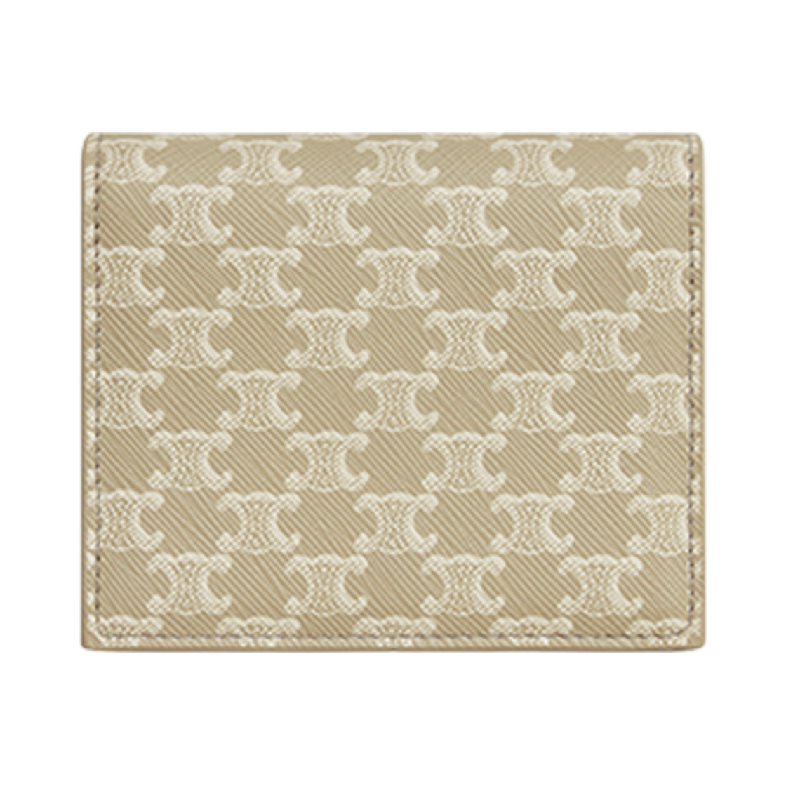 셀린느 비즈니스 카드 홀더 트리옹프 캔버스 램스킨 그레지(Celine Business Card Holder in Triomphe Canvas Lambskin Grege) - 3