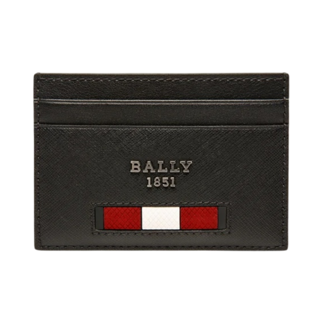 발리 바르 리사이클 레더 카드 홀더 블랙(Bally Bhar Recycled Leather Card Holder Black)