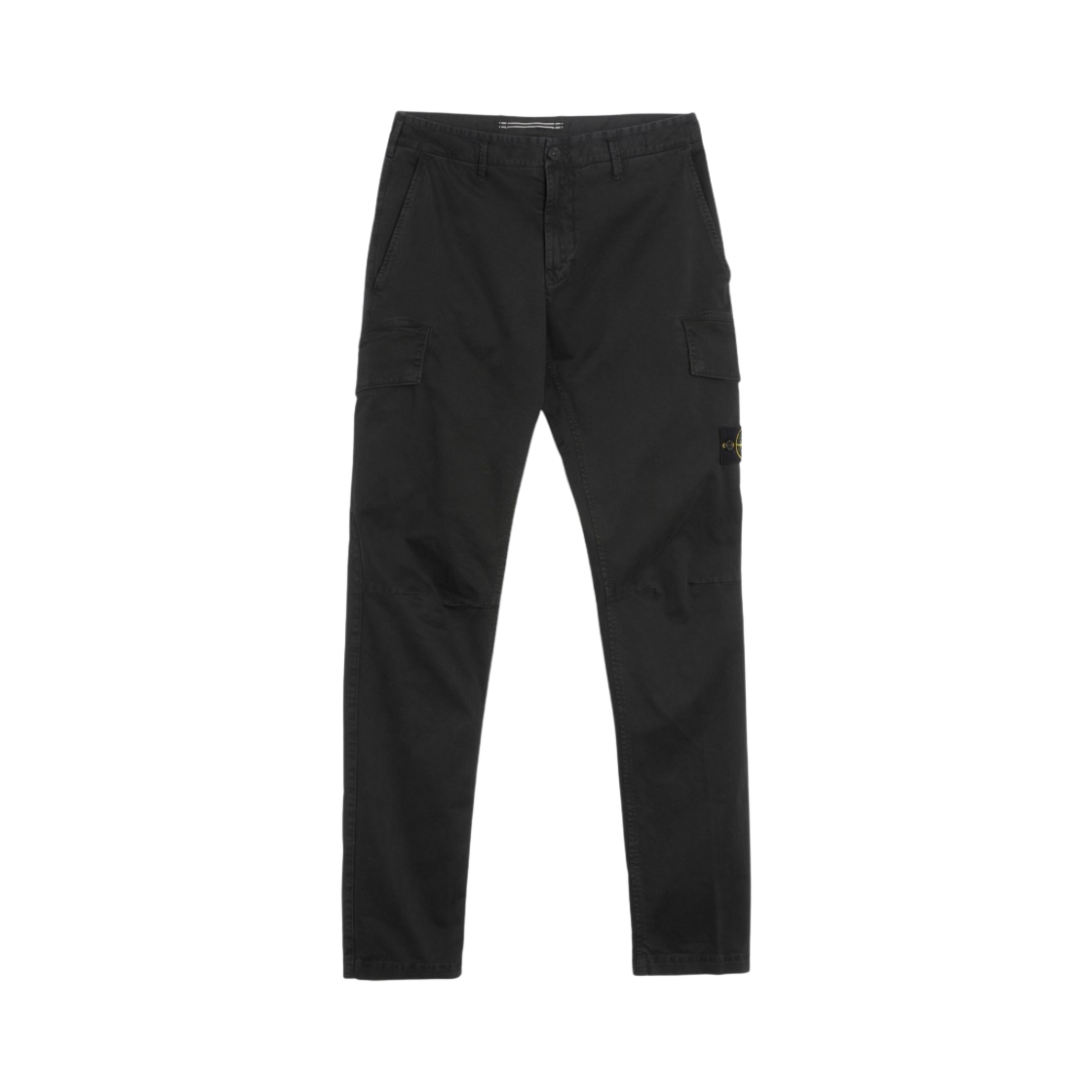 스톤 아일랜드 30604 스트레치 브로큰 트윌 가먼트 다이드 올드이펙트 카고 팬츠 블랙 - 22SS