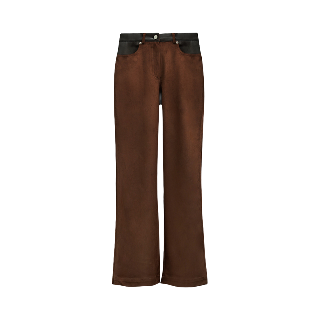 유지 스웨이드 셋업 팬츠 브라운