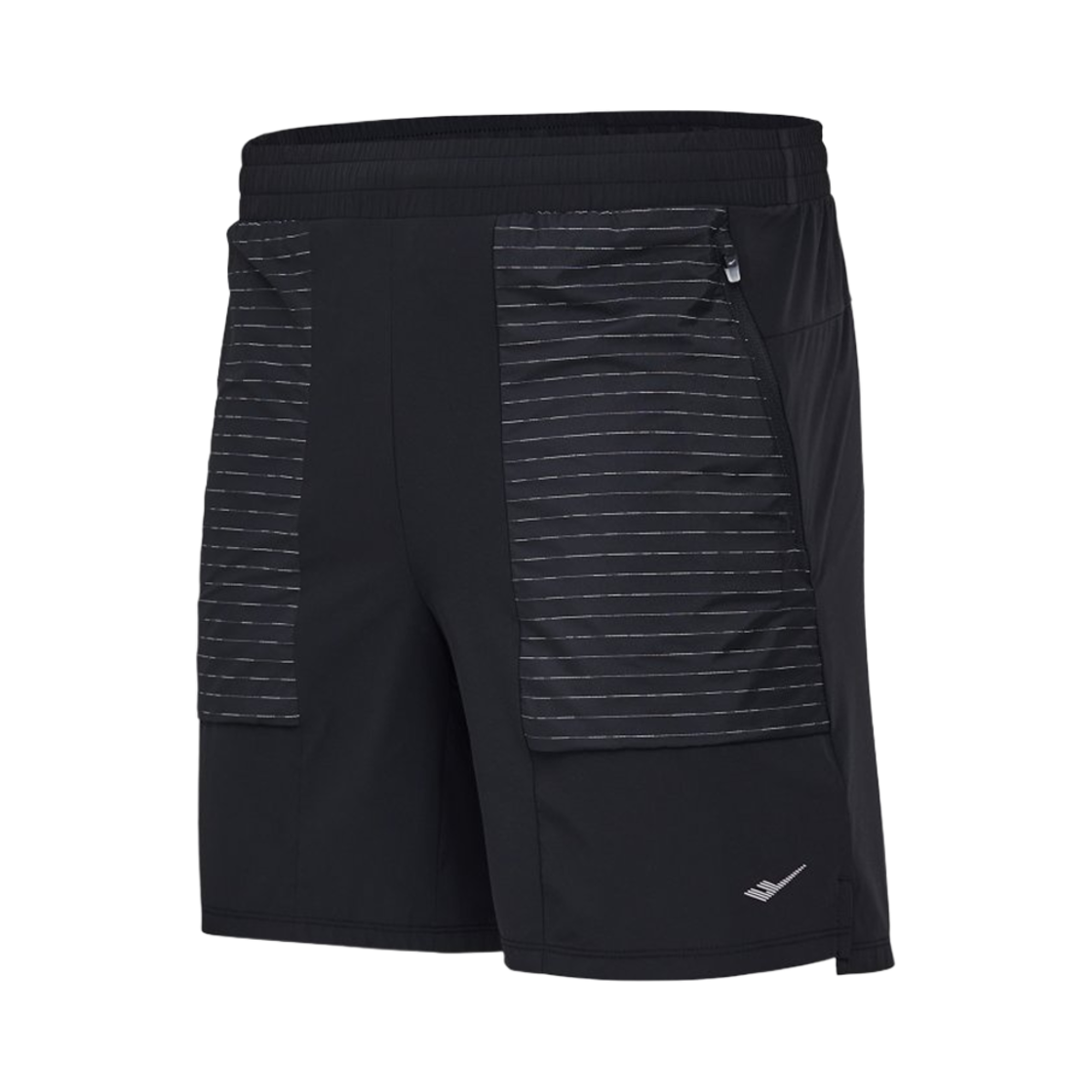 프로-스펙스 리플렉티브 러닝 5부 팬츠 블랙(PRO-SPECS Reflective Running Shorts Black)