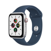Apple Watch SE 44mm Cellular Silver Aluminum Case with Sport Band Abyss Blue (Korean Ver.)