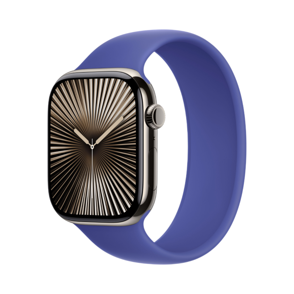 애플 워치 10 46mm 내추럴 티타늄 케이스 솔로 루프 울트라마린 (국내 정식 발매 제품)(Apple Watch Series 10 46mm Natural Titanium Case with Solo Loop Ultramarine (Korean Ver.)) - 1