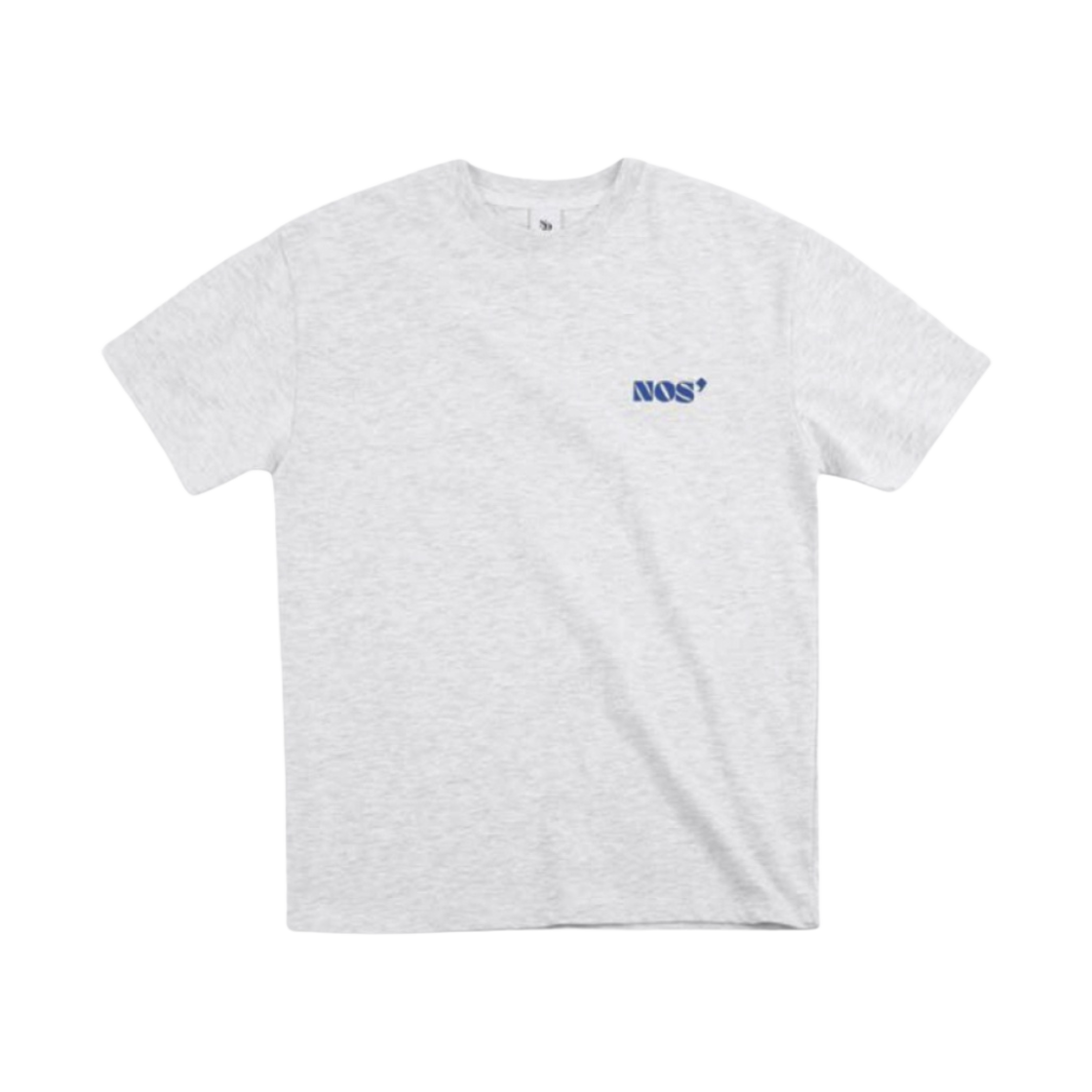 NOS7 블루 시그니쳐 로고 스탠다드 핏 티셔츠 그레이(NOS7 Blue Signature Logo Standard Fit T-Shirt Grey)