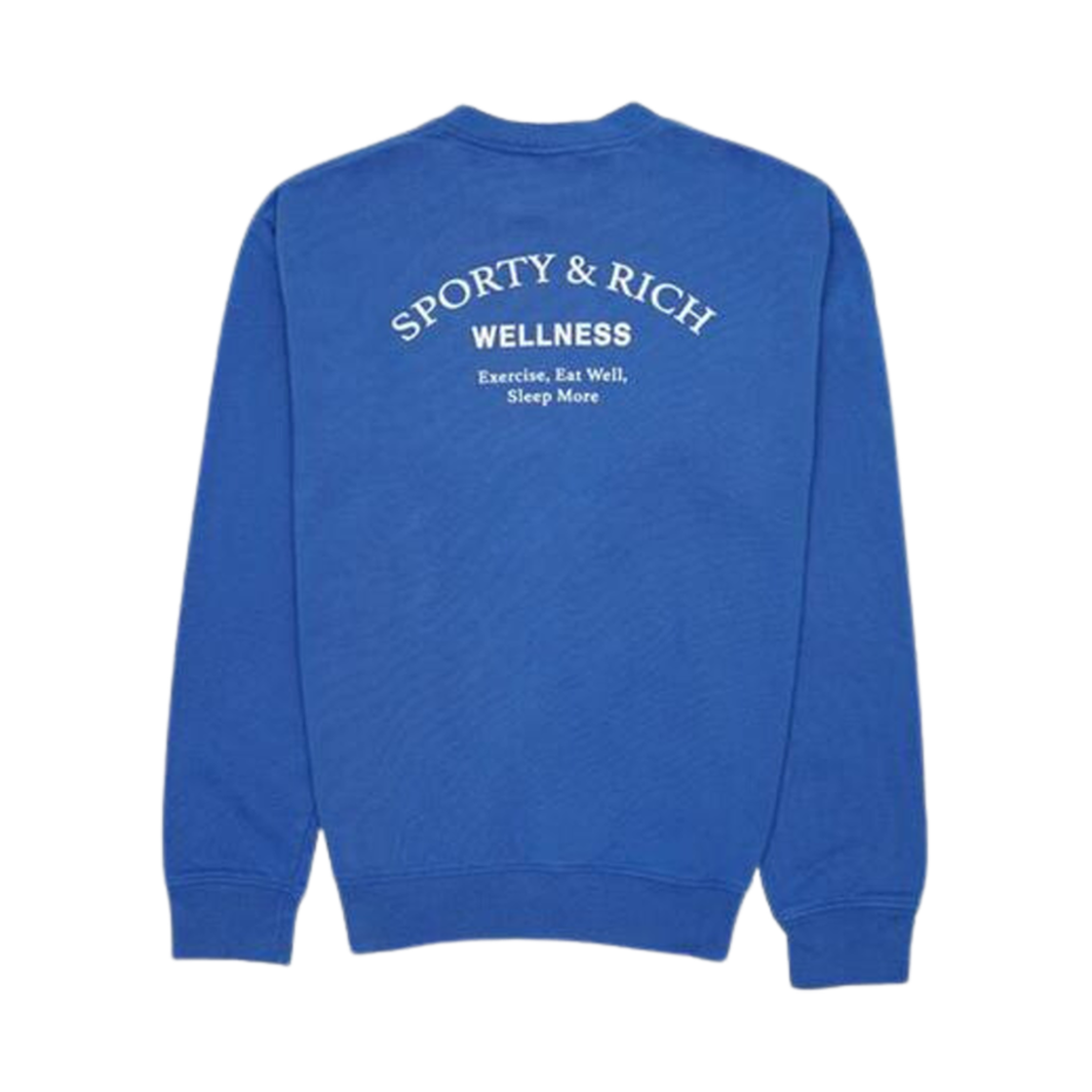 CR463SA Sporty & Rich Wellness Studio Crewneck Sapphire White
