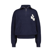 (W) Isabel Marant Azra Logo Sweater Midnight - 22FW