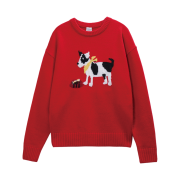 STU Fox Terrier Knit Red