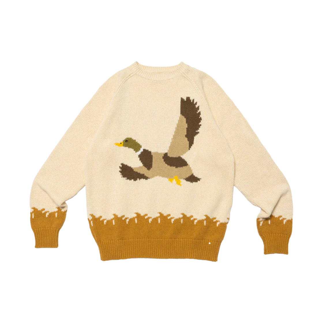 휴먼 메이드 덕 니트 스웨터 베이지(Human Made Duck Knit Sweater Beige) - 1