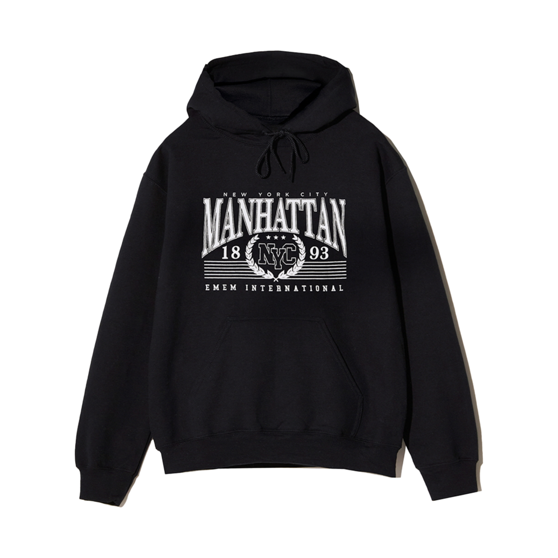 길단 X 이엠이엠 멘하탄 후디 블랙(Gildan X EMEM Manhattan Hoodie Black) - 1