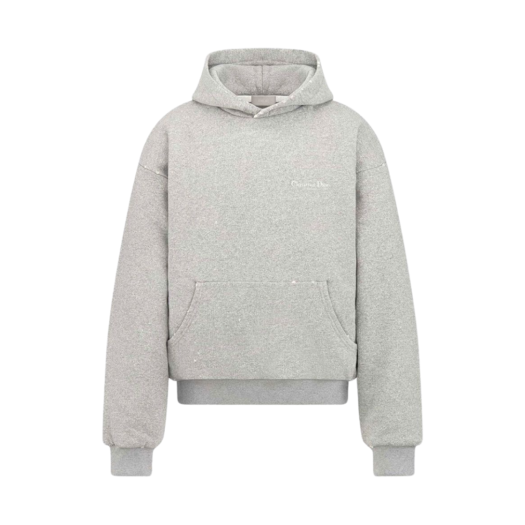 Dior Couture Back Logo Hooded Gray