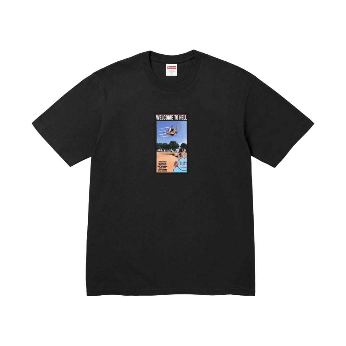 슈프림 x 토이 머신 웰컴 투 헬 티셔츠 블랙 - 24SS(Supreme x Toy Machine Welcome To Hell T-Shirt Black - 24SS)