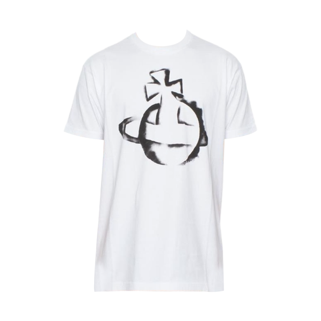 3G010033-J001M-A401 Vivienne Westwood Orb Logo Classic T-Shirt White