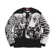 Supreme Big Cats Jacquard L/S Top Black - 23SS