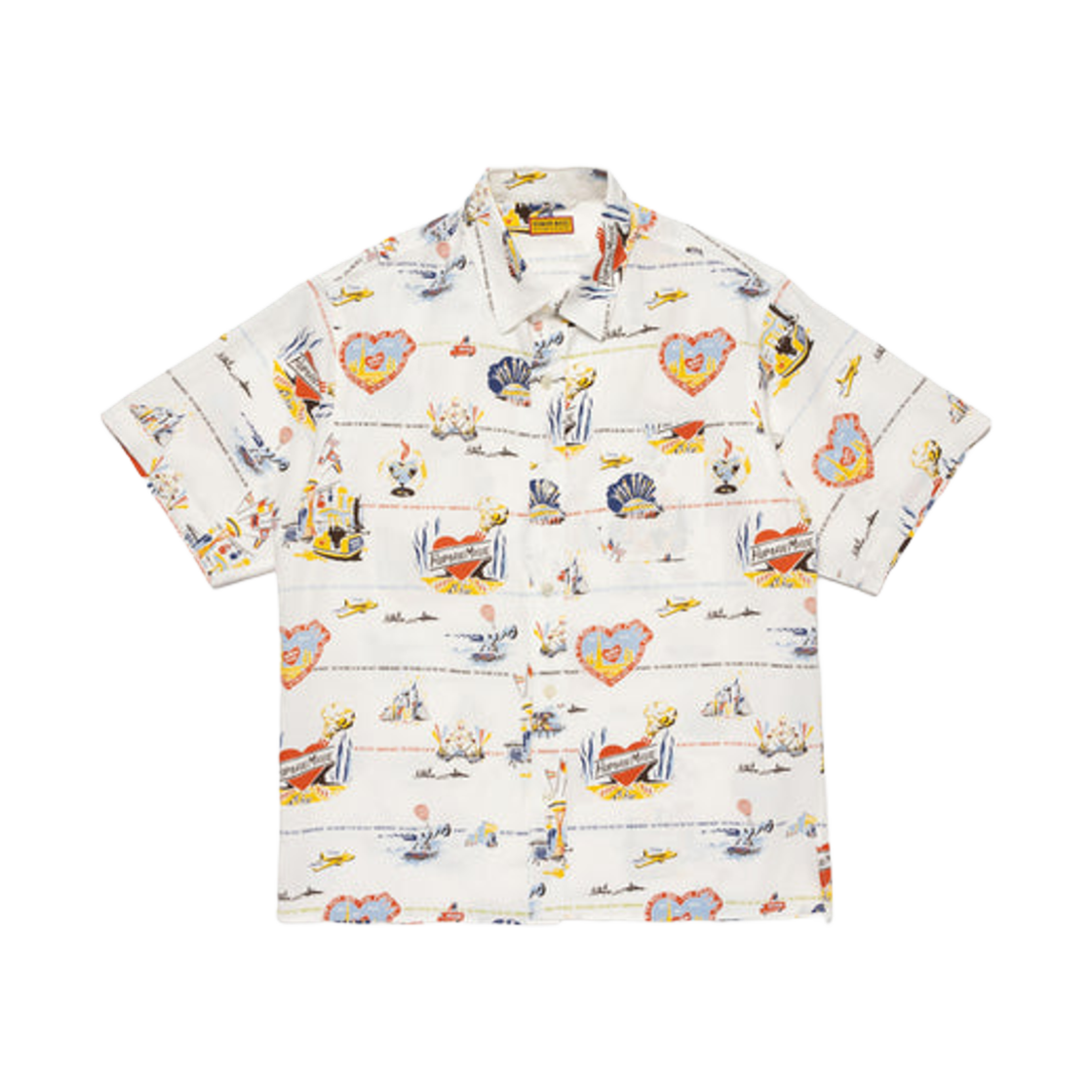 HM29SH017 Human Made Printed Shirt White
