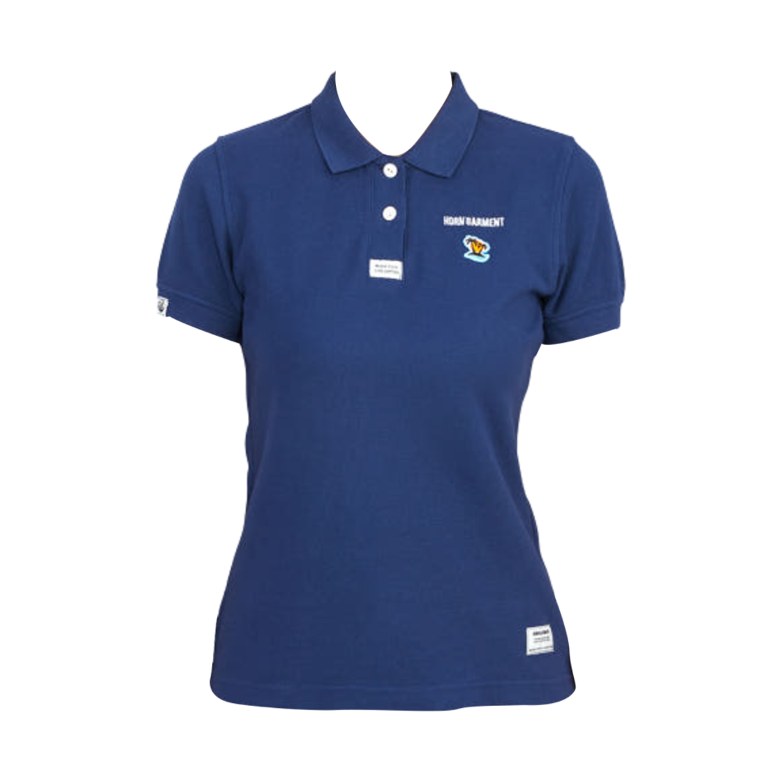 (W) 혼가먼트 골프 웨어 폴로 티셔츠 블루((W) Horn Garment Golf Wear Polo T-Shirt Blue)