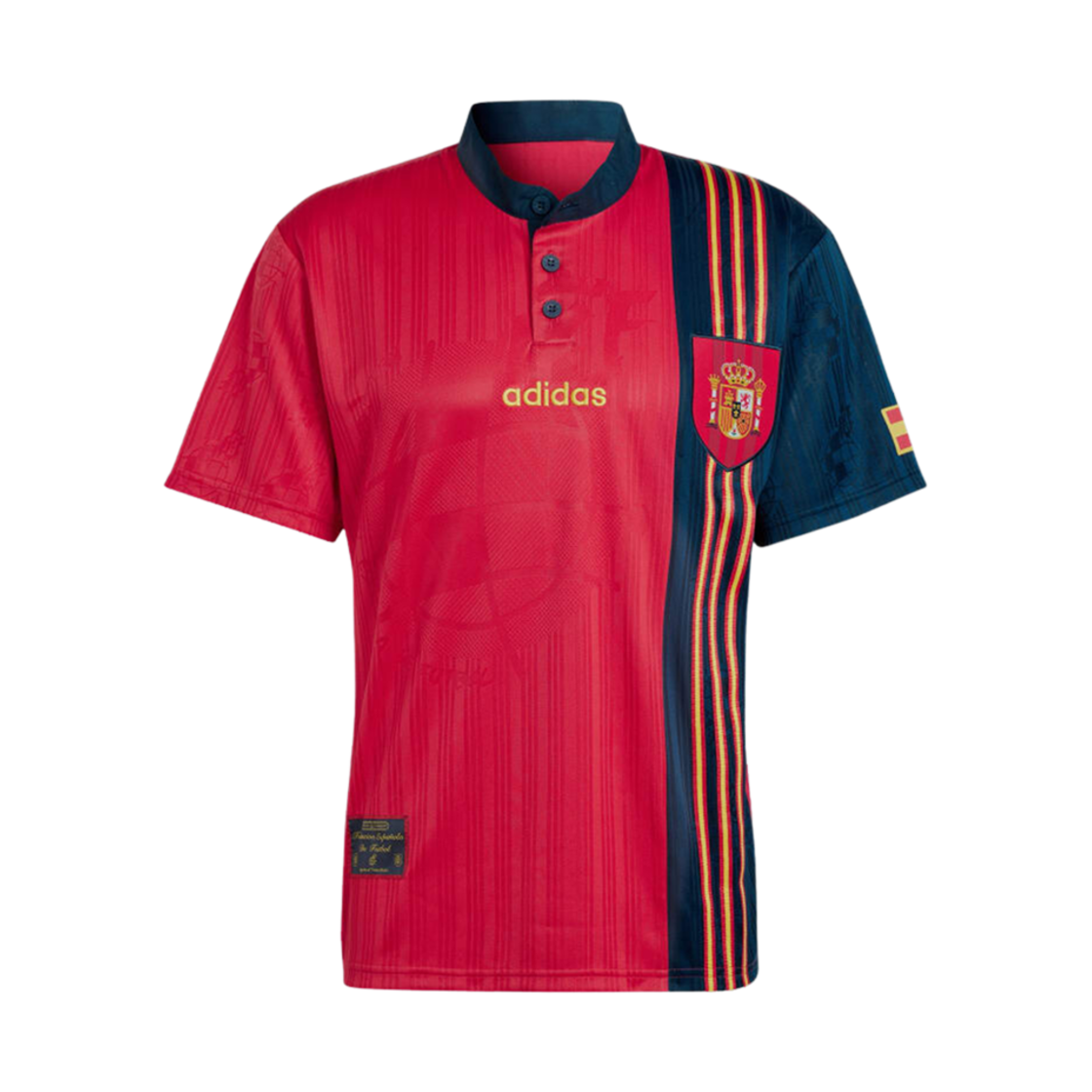 아디다스 스페인 1996 홈 저지 볼드 레드 - KR 사이즈 (논 마킹 버전)(Adidas Spain 1996 Home Jersey Bold Red - KR Sizing (Non Marking Ver.))