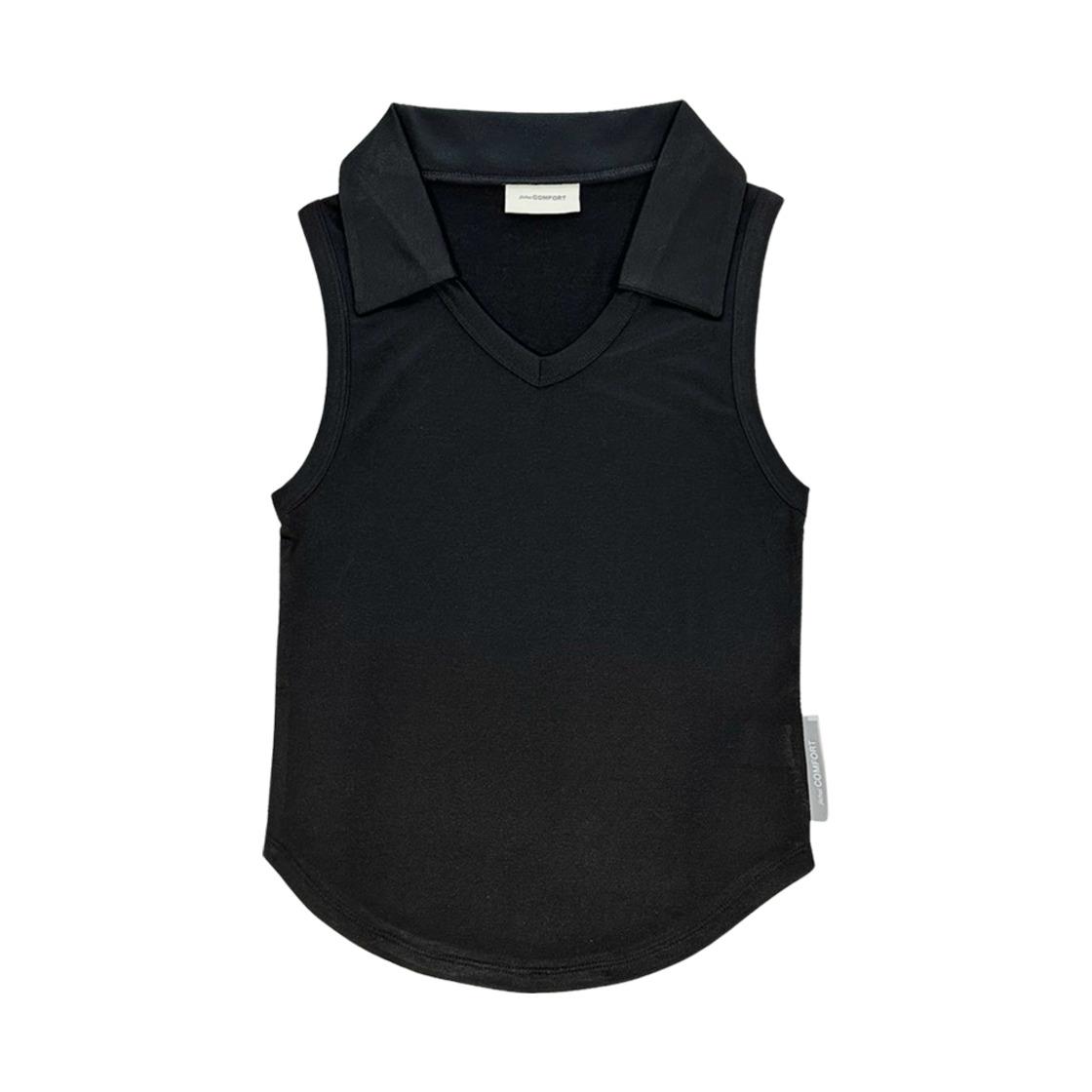(W) 지초이 칼라 슬리브리스 블랙((W) Jichoi Collar Sleeveless Black)
