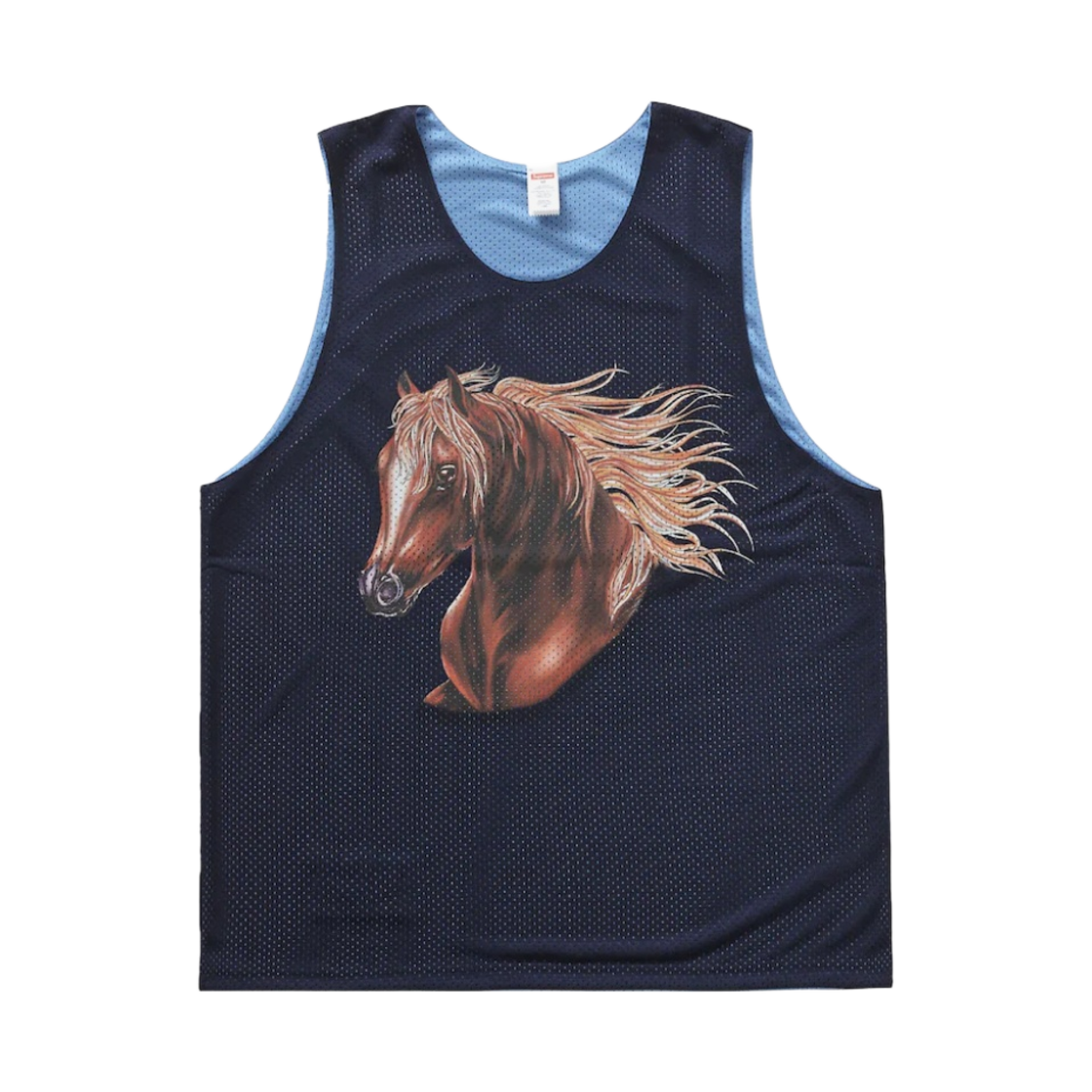 슈프림 머스탱 리버시블 베스킷볼 저지 네이비 - 23SS(Supreme Mustang Reversible Basketball Jersey Navy - 23SS) - 1