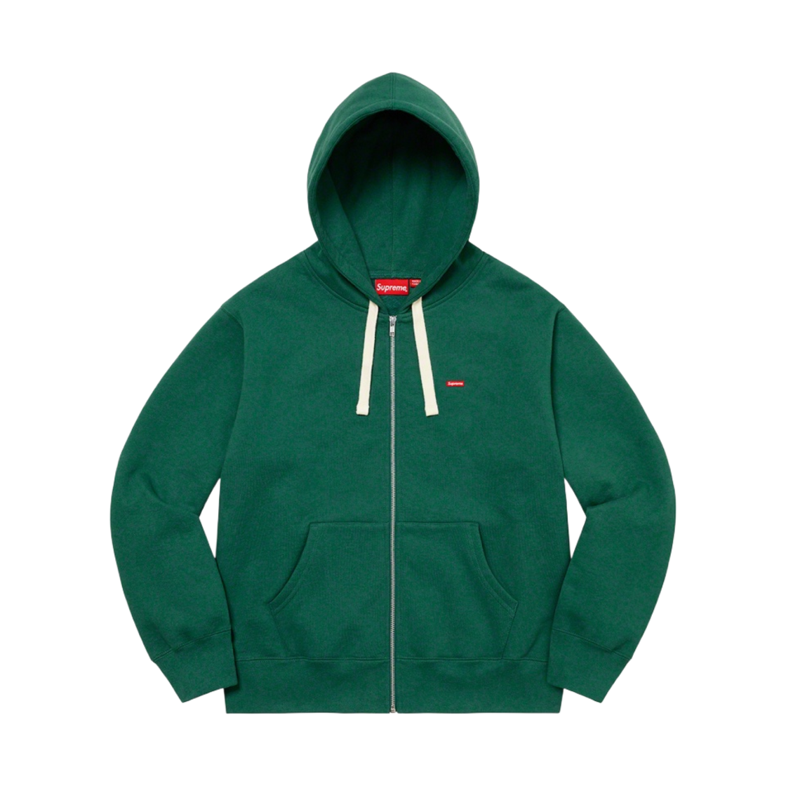 슈프림 스몰 박스 드로우코드 집업 후드 스웨트셔츠 다크 그린 - 22FW(Supreme Small Box Drawcord Zip Up Hooded Sweatshirt Dark Green - 22FW) - 1