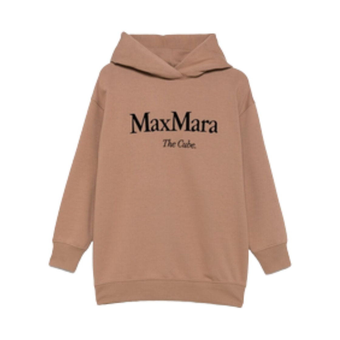 FELPA-003 (W) Max Mara The Cube Felpa Cotton Hoodie Brown