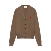 AMI de Coeur Wool Cardigan Taupe - 22SS