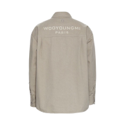 Wooyoungmi Denim Back Logo Shirt Beige - 23SS