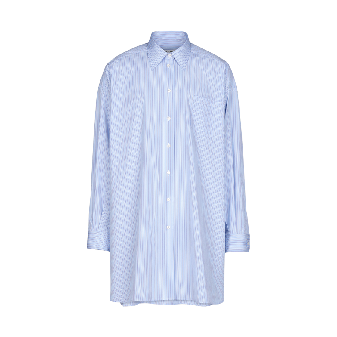 SI0DL0002S54945001F (W) Maison Margiela Cotton Poplin Pinstripe Shirt White