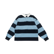 WET TAG 2way Stripe Rugby T-Shirt Blue/Navy