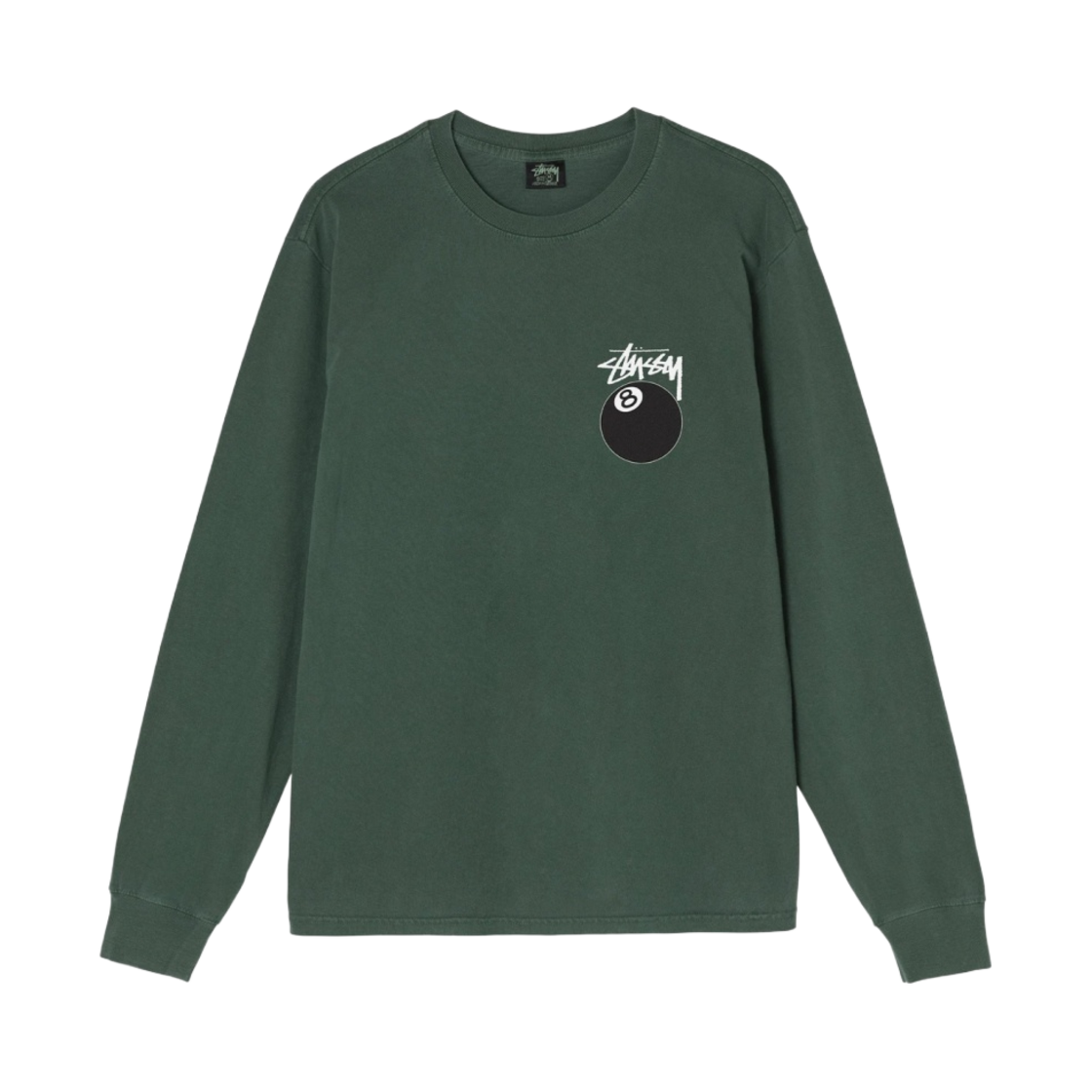 스투시 8볼 피그먼트 다이드 롱슬리브 티셔츠 파인(Stussy 8 Ball Pigment Dyed LS T-Shirt) - 2