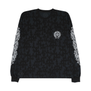 Chrome Hearts Cemetery Print Long Sleeve T-Shirt Black