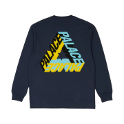 Palace P-3D Longsleeve Navy - 23FW