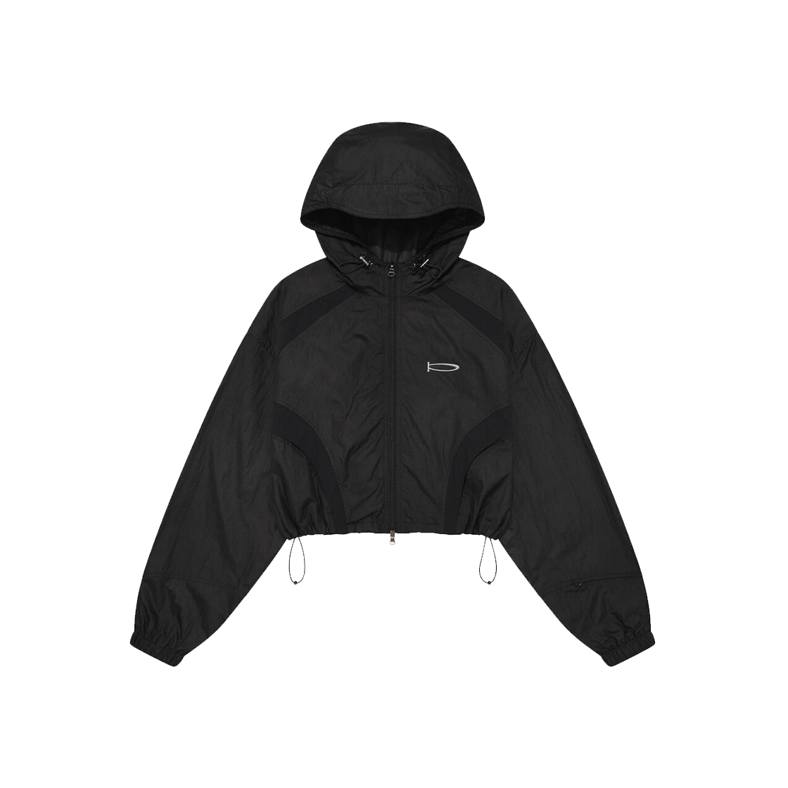 피지컬 디파트먼트 커브 크롭 윈드브레이커 블랙(Phyps Dept Curve Crop Windbreaker Black)