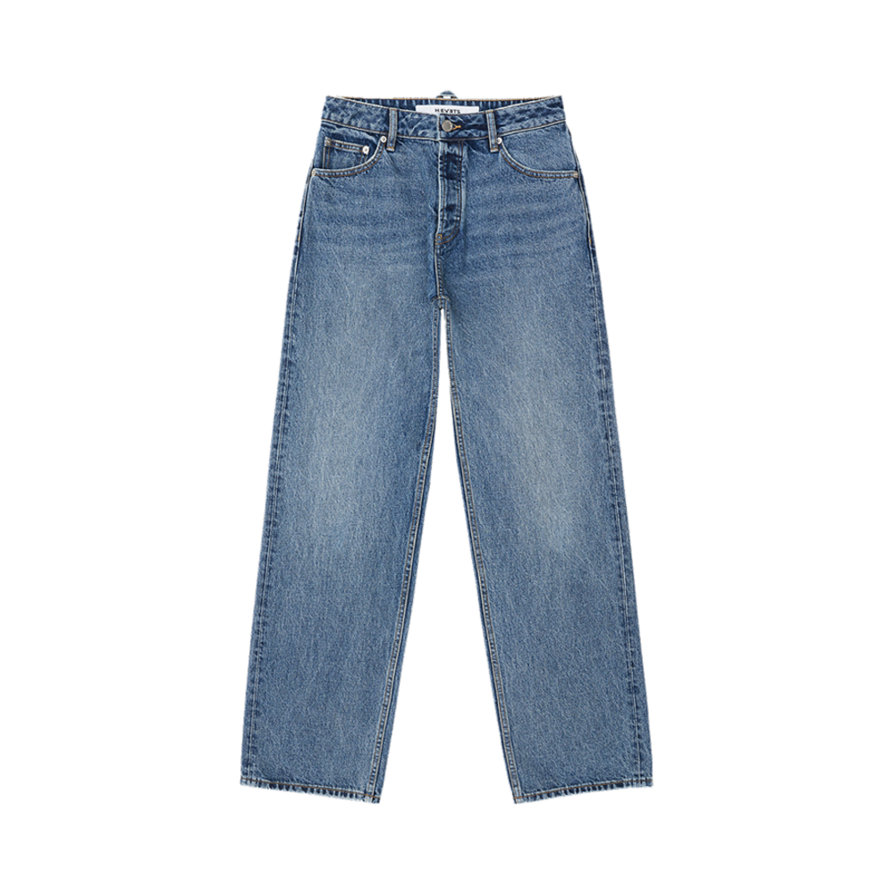 헤베츠 우먼 레귤러 셀비지 팬츠 블루(Hevets W Regular Selvedge Pants Blue)